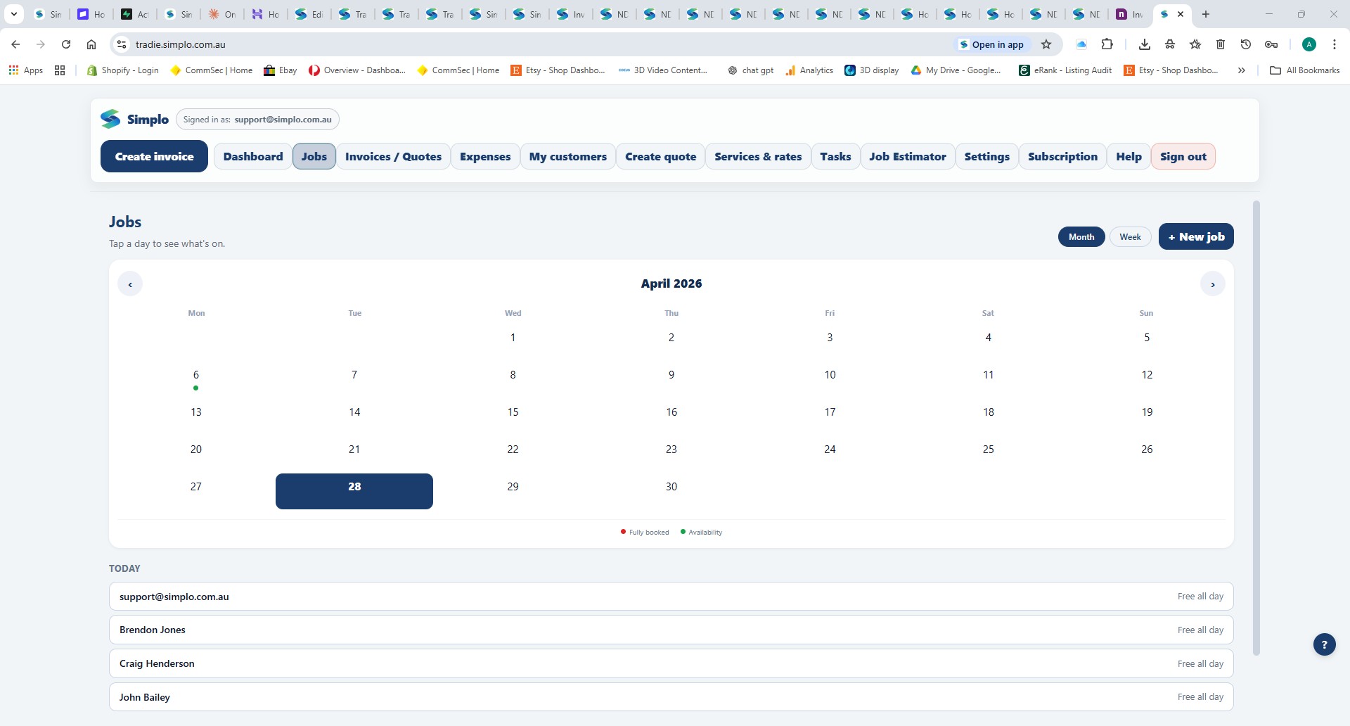 tradie invoicing app Australia